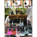 Toesox Grip Half Toe ถุงเท้ากันลื่น เปิดนิ้วเท้า รุ่น Elle