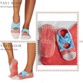 TAVI  รุ่น Penny Grip Socks ถุงเท้ากันลื่น ไม่แยกนิ้วเท้า ถุงเท้าพิลาทิส ถุงเท้าโยคะ ถุงเท้าเต้นและบาร์ แบรนด์ แทวี
