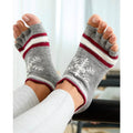 Toesox Grip Half Toe รุ่น Low Rise  ถุงเท้ากันลื่น เปิดนิ้วเท้า ถุงเท้าโยคะ พิลาทิส บาร์ เต้น
