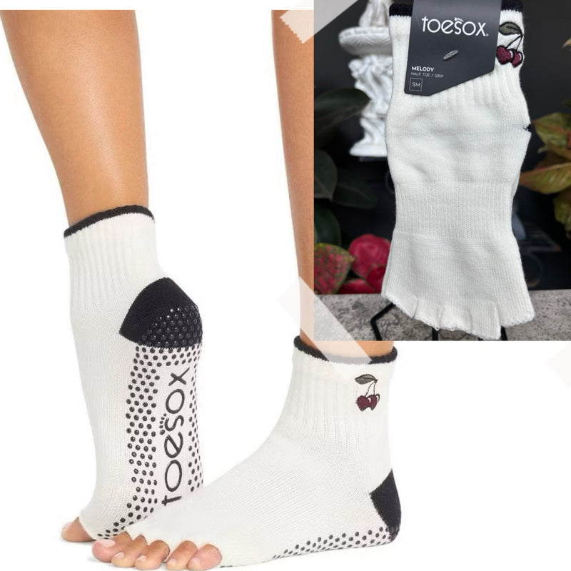 ToeSox Grip Half Toe 👣 รุ่น Melody ถุงเท้าโยคะ พิลาทิส แบรนด์โทซอคส์