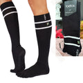 ToeSox 👣 Grip Full Toe Scrunch Knee High ถุงเท้ากันลื่น ปิดนิ้วเท้า ถุงเท้าพิลาทิส โยคะ รุ่น สครันช์ ยาวใต้เข่า แบรนด์