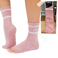 Toesox Half Toe รุ่น Crew ถุงเท้ากันลื่น ถุงเท้าพิลาทิส ถุงเท้าโยคะและเต้น แบรนด์ โทซอคส์