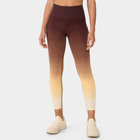 Tavi Noir กางเกงออกกำลังกาย รุ่น ผ้าร่อง Seamless 7/8 Rib Tight กางเกงโยคะ ทรงยาวเหนือตาตุ่ม ใส่สวย กางเกงพิลาทิส ฟิตเนส