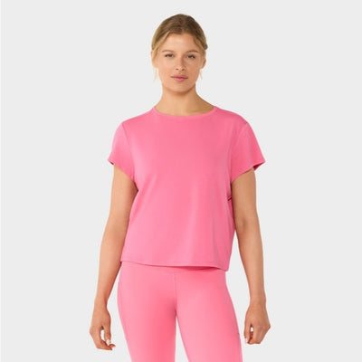 Tavi เสื้อออกกำลังกาย โยคะ / Barre / พิลาทิส 🧘‍♀️ รุ่น Relaxed Cap Sleeve Tee เสื้อยืดทรง Oversized (แพทเทิร์นใหญ่/หลวม)