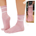 ToeSox Grip Full Toe รุ่น Crew ถุงเท้ากันลื่น ปิดนิ้วเท้า พิลาทิส บาร์ โยคะ และเต้น