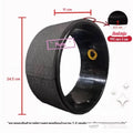 Lunar - Wheel Yoga - Black ขนาดกลางหน้ากว้าง 11 cm เส้นผ่าศูนย์กลาง 24.5 cm บริหารแผ่นหลังและสะโพก