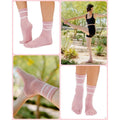 ToeSox Grip Full Toe รุ่น Crew ถุงเท้ากันลื่น ปิดนิ้วเท้า พิลาทิส บาร์ โยคะ และเต้น