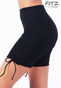 Fitz - Tie Shorts - Black