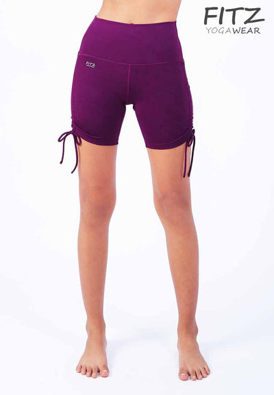 Fitz - Tie Shorts - Plum