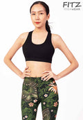 Sports bra, yoga bra, exercise bra, Fitz - Vistra Bra - Black **Ready to ship**