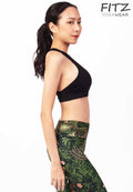 Sports bra, yoga bra, exercise bra, Fitz - Vistra Bra - Black **Ready to ship**