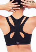 Sports bra, yoga bra, exercise bra, Fitz - Viviana Sports Bra - Black *Ready to ship*