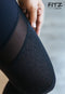 Fitz - 7/8 Legging - Princess Moto - Black