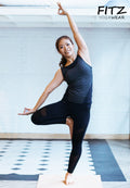 Fitz - 7/8 Legging - Princess Moto - Black