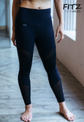 Fitz - 7/8 Legging - Princess Moto - Black
