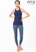 Fitz High Waist 7/8 Legging - Elena - Blue