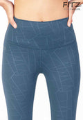 Fitz High Waist 7/8 Legging - Elena - Blue