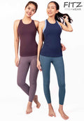 Fitz High Waist 7/8 Legging - Elena - Blue