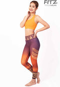 Sports bra, yoga bra, exercise bra, Fitz - Inversion Bra - Dark Cheddar *Ready to ship*