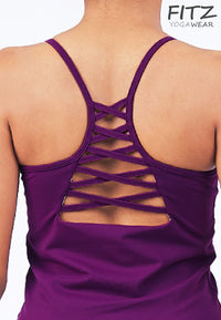 Fitz - Strappy Tank Top - Plum