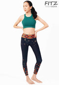Sports bra, yoga bra, exercise bra, Fitz - Supreme Bliss Bra- Green petrol *Ready to ship*