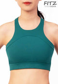 Sports bra, yoga bra, exercise bra, Fitz - Supreme Bliss Bra- Green petrol *Ready to ship*