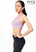 Sports bra, yoga bra, exercise bra, Fitz - Vistra Bra - Light Purple **Ready to ship**