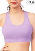 Sports bra, yoga bra, exercise bra, Fitz - Vistra Bra - Light Purple **Ready to ship**
