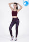 IBY - Yoga Sport Crop With Bra Awake - Wine Red แดงเข้มไวน์