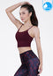 IBY - Yoga Sport Crop With Bra Awake - Wine Red แดงเข้มไวน์
