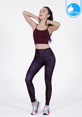 IBY - Yoga Sport Crop With Bra Awake - Wine Red Dark Wine Red