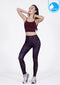 IBY - Yoga Sport Crop With Bra Awake - Wine Red แดงเข้มไวน์