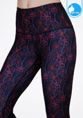 IBY-Long yoga pants, model 535S - Botan pattern