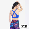 Sports bra, yoga bra, exercise bra, Fitz - XPower Bra - Dark blue *Ready to ship*