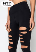 Fitz - 7/8 Legging - Princess shred - Black