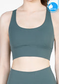 Sports bra, yoga bra, exercise bra IBY - Yoga Sport Bra Light Support Blend - Dark Green