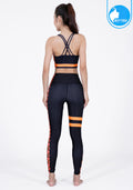 IBY-Long yoga pants, model 535G - printed graphic, Indian Froral pattern