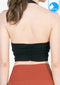 IBY Sport Halterneck cropped With Bra On-trend - Black