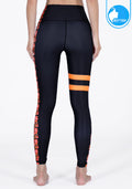 IBY-Long yoga pants, model 535G - printed graphic, Indian Froral pattern