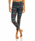 Liquido Active Yoga pants, exercise, 9-inch legs, Borgona pattern