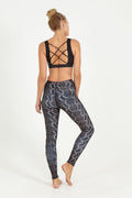 Dharmabums - Cobra High Waist Printed Yoga Legging - Full Length
