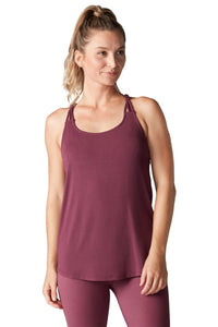 Tavi Noir Braided Strap Tank - Garnet