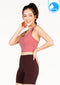 สปอร์ตบรา บราโยคะ บราออกกำลังกาย IBY - Yoga Sport Crop With Bra Cropped - สีชมพูโอรส
