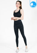 IBY - High Waist Yoga Legging - Stand Out - Dark Gray Zebra