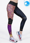 FITZ yoga pants, exercise, 9-inch legs, Phusa pattern