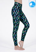 IBY-Long yoga pants, model 535S - Cactus pattern