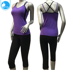 IBY - Sleeve Sports Top Build In Bra No.749