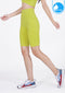 กางเกงโยคะขาสั้น IBY - High Waist Yoga Knee Breeches - Lemon