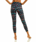 Liquido Active Yoga pants, exercise, 9-inch legs, Borgona pattern