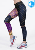 FITZ yoga pants, exercise, 9-inch legs, Phusa pattern